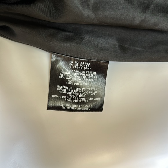 Cole Haan Down Black Long Winter Coat Like New Size M with A Hood - Picture 8 of 8